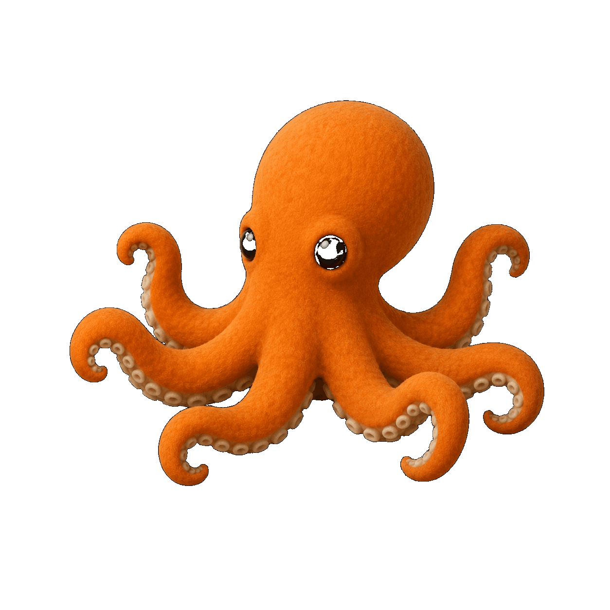 Orange octopus